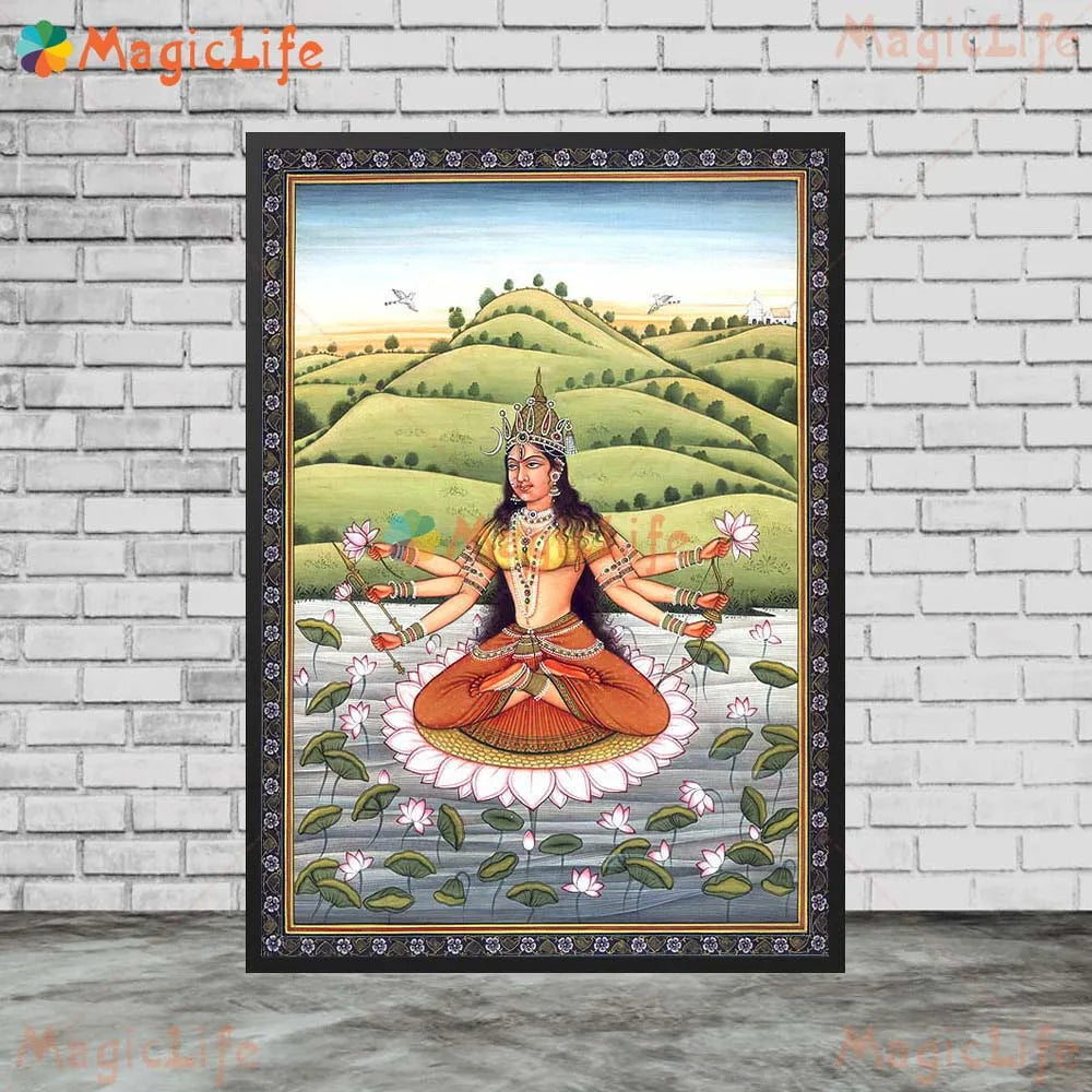 Goddess Durga Kamadeva Religion Poster Wall Pictures For Living Room Wall Art Canvas Painting Home Decor Unframed