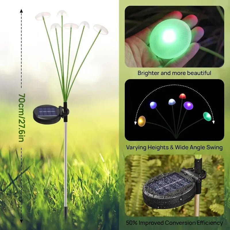 LED Solar Mushroom Garden Lights – Waterproof Pathway Decor