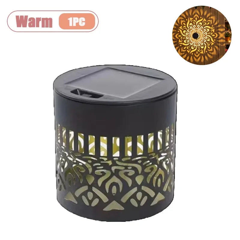 Solar Mandala Wall Light – Waterproof Auto Sensor