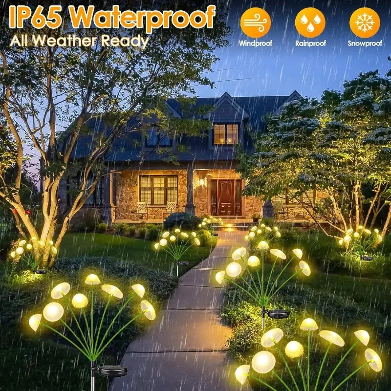 LED Solar Mushroom Garden Lights – Waterproof Pathway Decor