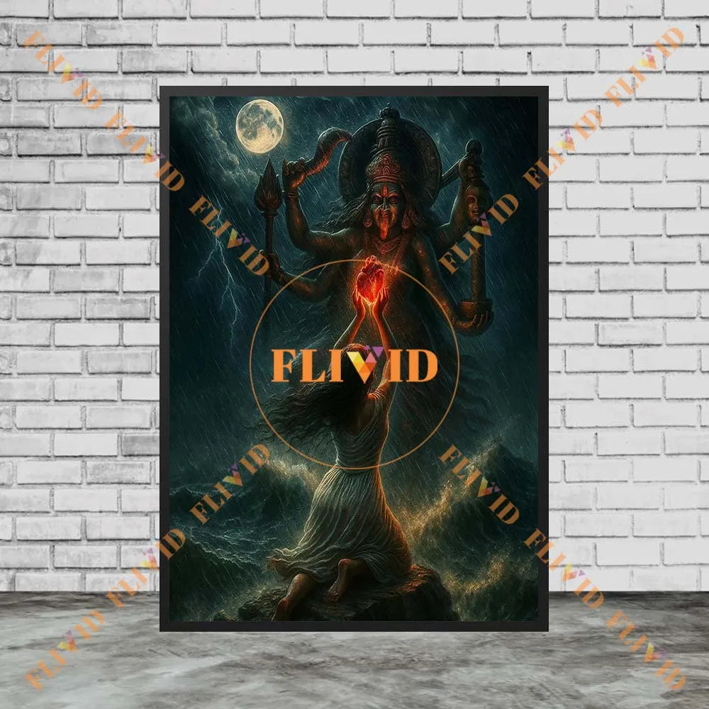 Hindu Goddess Kali Durga Parvati Shiva Garnesh Poster Wall Pictures For Church Home Decor Wall Art Canvas Painting Unframed