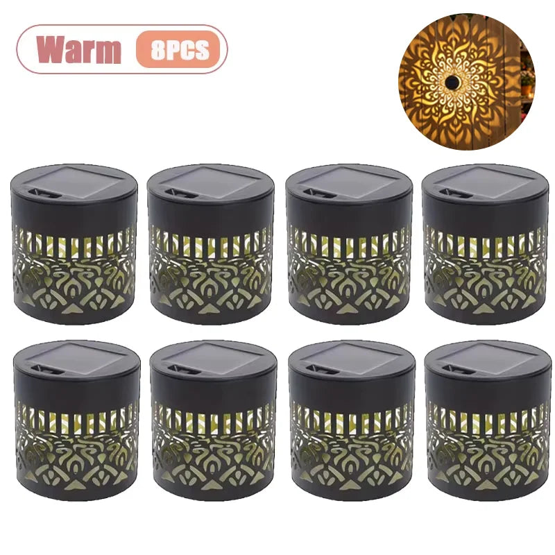 Solar Mandala Wall Light – Waterproof Auto Sensor
