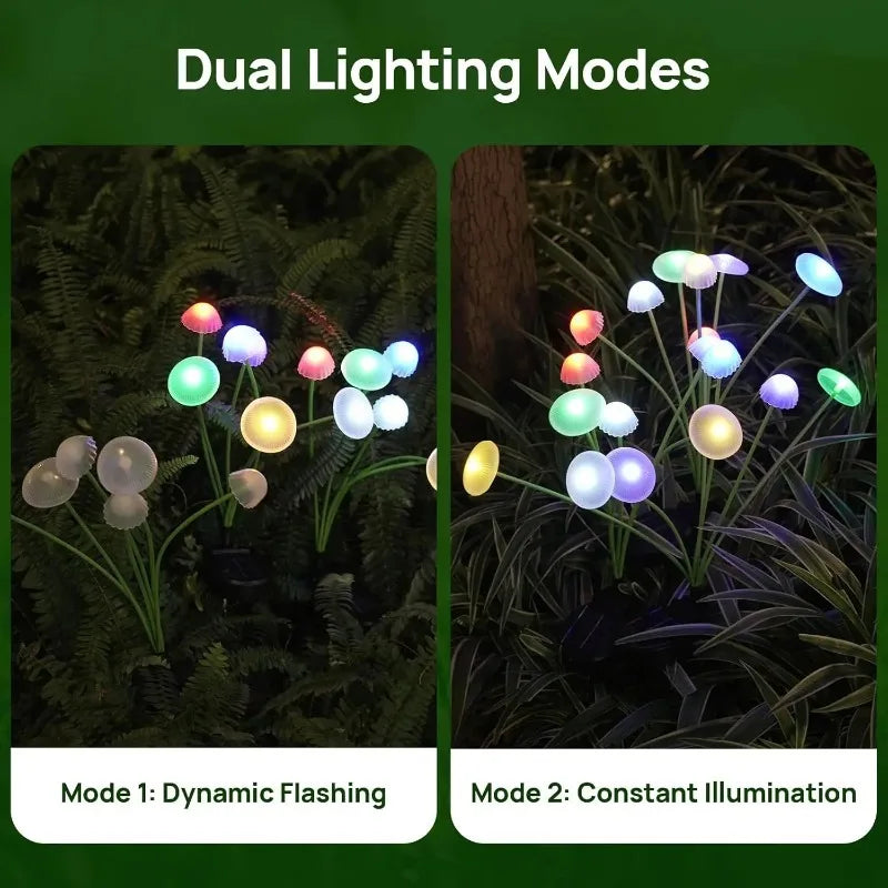 LED Solar Mushroom Garden Lights – Waterproof Pathway Decor