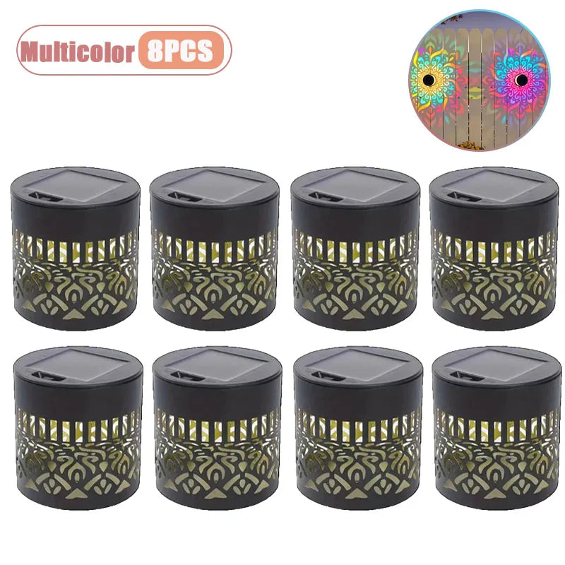 Solar Mandala Wall Light – Waterproof Auto Sensor