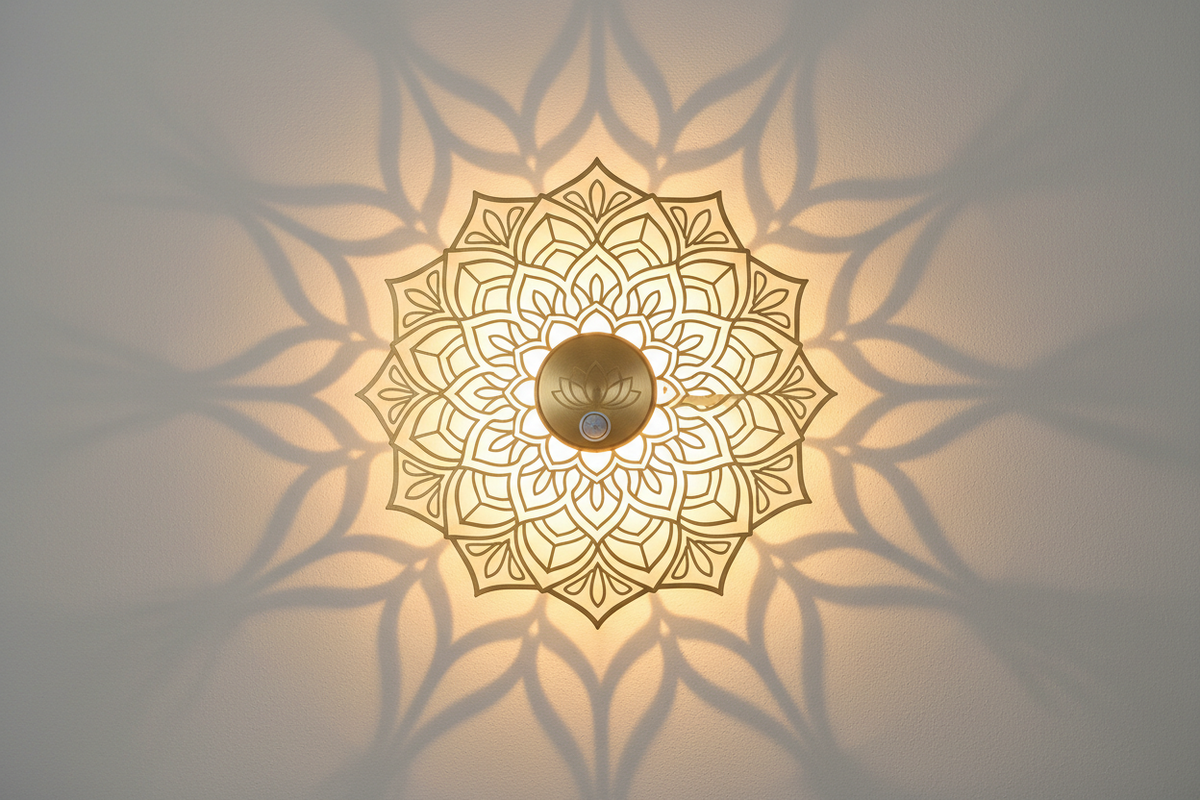 Mandala Solar Garden Light – Auto Sensor, Weatherproof