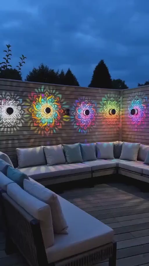 Mandala Solar Garden Light – Auto Sensor, Weatherproof